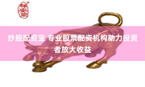 炒股配资宝 专业股票配资机构助力投资者放大收益